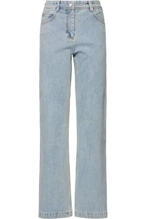 Low Classic Jean Droit En Denim Taille Mi-haute