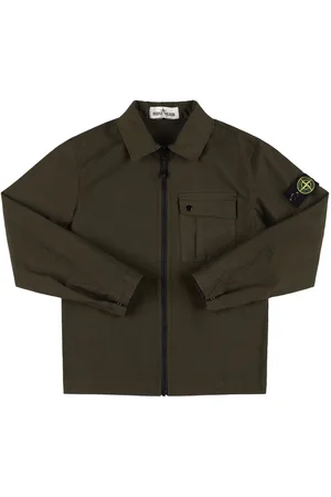 Stone Island Surchemise En Coton Mélangé