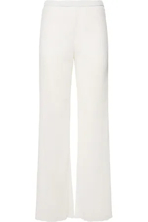 Msgm Pantalon Évasé Taille Haute
