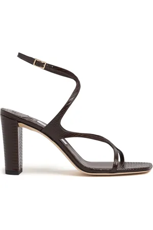 Jimmy Choo Sandales En Cuir Imprimé Serpent Azie 85 Mm