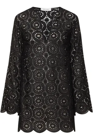 MATTEAU Robe Tunique Courte Avec Broderies Anglaises