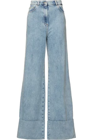 Lanvin Pantalon Ample En Denim Taille Haute