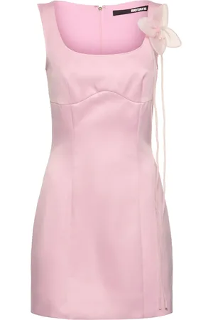ROTATE Robe Courte En Satin Détail Fleur Ana