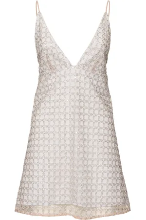ROTATE Robe Courte En Perles Ligne En A Lorina