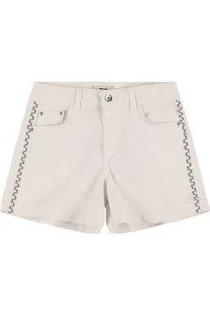 Msgm Short En Denim De Coton Mélangé Embelli