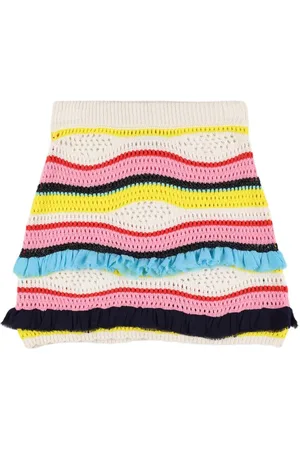 Msgm Jupe En Maille De Coton Mélangé