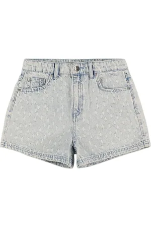 Msgm Short En Denim De Coton