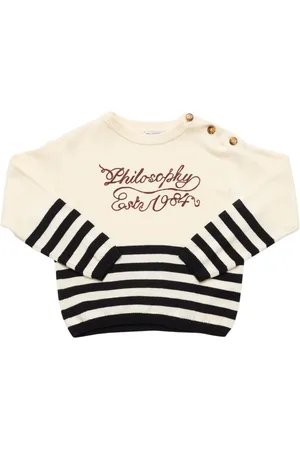 Philosophy Pull-over En Maille De Coton À Rayures