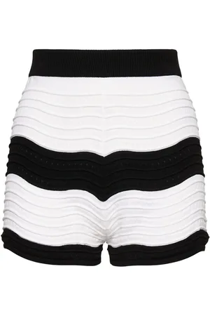 Msgm Bermuda En Maille À Rayures