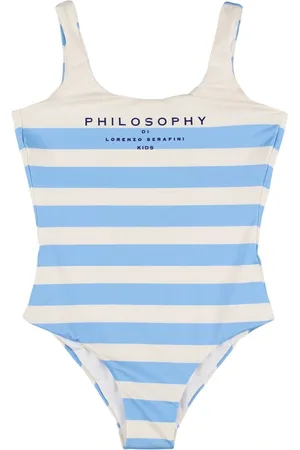 Philosophy Maillot Une Pièce En Polyester Mélangé À Rayures