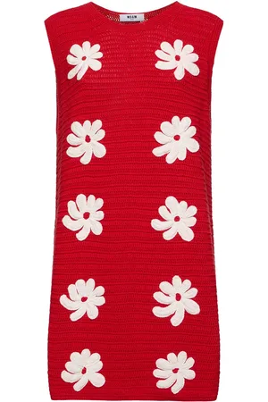 Msgm Robe Courte Brodée
