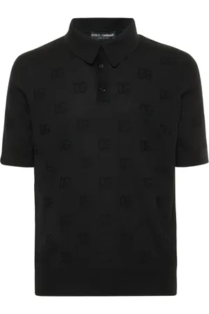 Dolce & Gabbana Polo En Soie Imprimé Dg