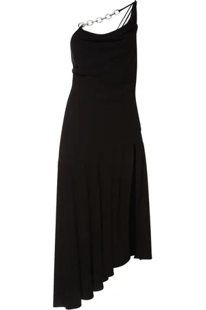 GIUSEPPE DI MORABITO Robe Midi Fendue En Viscose Et Lin