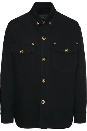 VERSACE Surchemise En Denim De Coton Medusa