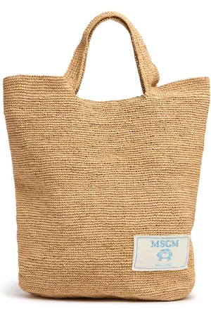 Msgm Sac Cabas En Raphia