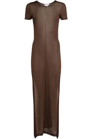 LEMAIRE Robe En Viscose Brillante Avec Fentes