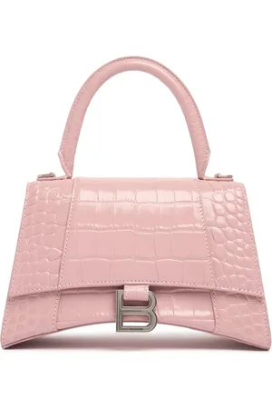 Balenciaga Petit Sac En Cuir Embossé Hourglass