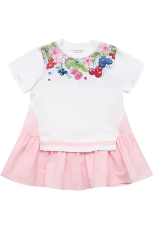 MONNALISA Robe En Coton Stretch Imprimé