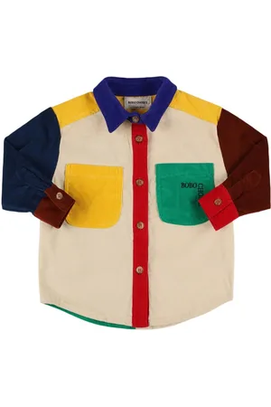 Bobo Choses Chemise Côtelée Brodée Color-block