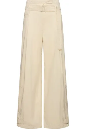 Low Classic Pantalon En Coton Mélangé À Double Ceinture