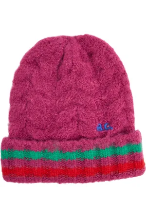 Bobo Choses Bonnet En Maille Torsadée À Rayures