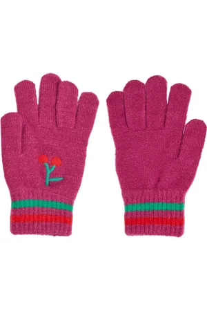 Bobo Choses Gants En Maille Avec Cerises Brodées