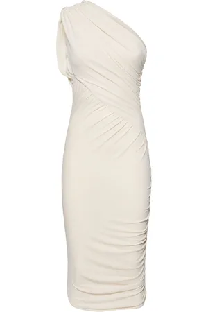 Rick Owens Robe Asymétrique En Jersey Drapé Amira