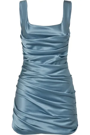GIUSEPPE DI MORABITO Robe Courte En Satin De Soie Drapée