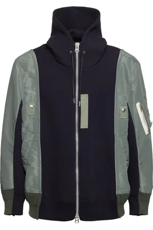 SACAI Veste Rembourrée En Sergé De Nylon Et Tissu Éponge
