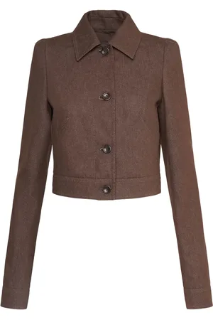 Max Mara Veste En Coton Effet Denim Carpa