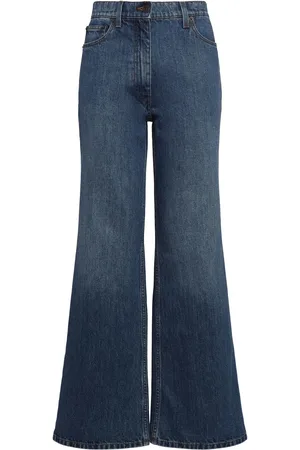 The Row Jean Ample En Denim De Coton Eglitta