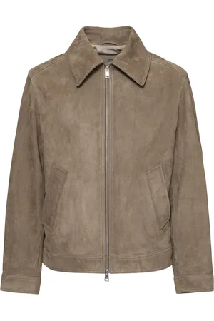 Ami Veste Zippée En Cuir