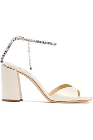 Jimmy Choo Sandales En Satin Saeda 85 Mm