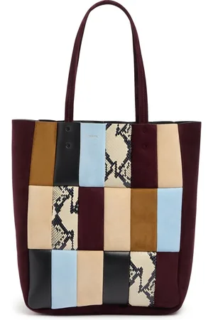 Khaite Tote Bag En Patchwork De Daim Zoe