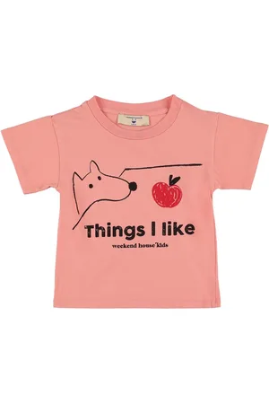 Weekend House Kids T-shirt Manches Courtes En Coton Mélangé Imprimé