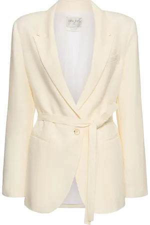 FORTE FORTE Veste En Toile De Lin Avec Ceinture