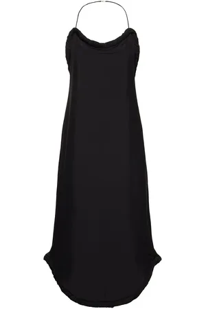Carven Robe Midi En Soie À Encolure Licou