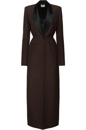Khaite Manteau Long En Viscose Mélangée Bellow