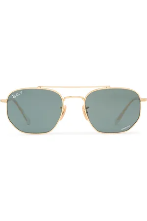 Ray-Ban Lunettes De Soleil Aviateur En Métal Revamp