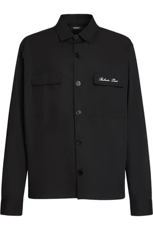 Balmain Surchemise En Coton À Logo