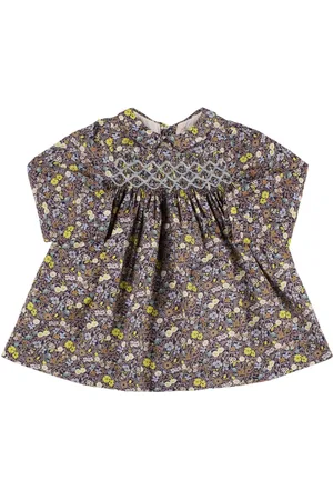 BONPOINT Robe En Popeline De Coton Imprimé