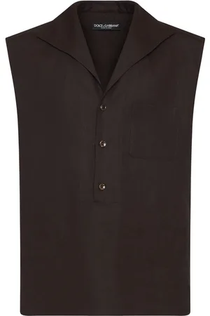 Dolce & Gabbana Chemise En Lin Sans Manches