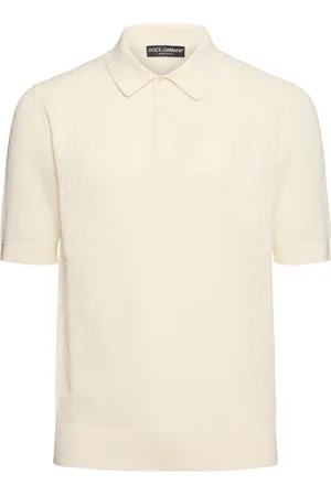 Dolce & Gabbana Polo En Maille De Coton À Manches Courtes