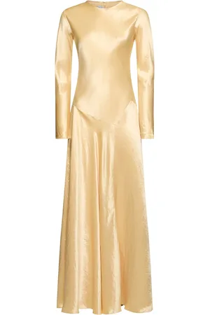 Abadía Robe Longue En Satin Yara