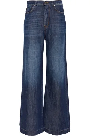 Max Mara Jean Ample En Denim Volpino