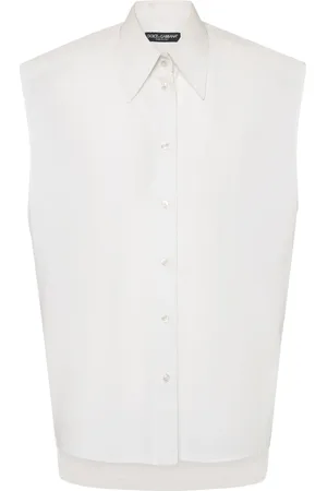 Dolce & Gabbana Chemise Sans Manches En Popeline