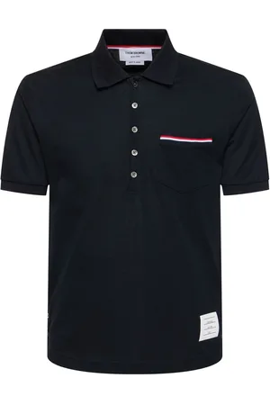 Thom Browne Polo En Piqué De Coton Mercérisé