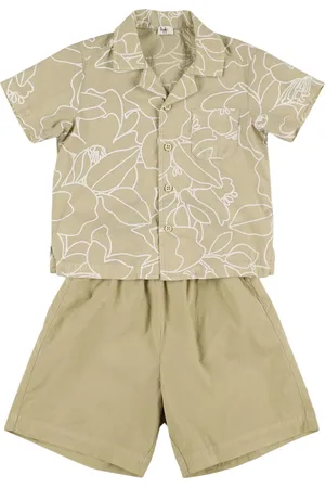 Il gufo Chemise Imprimée & Short En Coton Mélangé