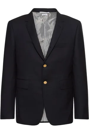 Thom Browne Blazer En Laine À Boutonnage Simple