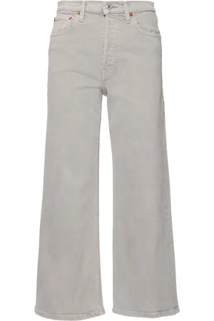 RE/DONE Jean Ample Court Taille Haute